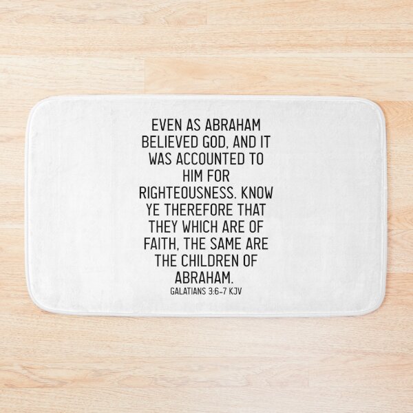 Item preview, Galatians 3:6-7 KJV designed and sold by Logosdesignshop.