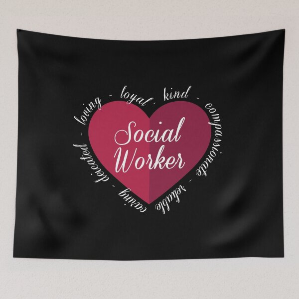 Item preview, Social Worker Love Heart Health Care Worker    designed and sold by 2blackcherries.