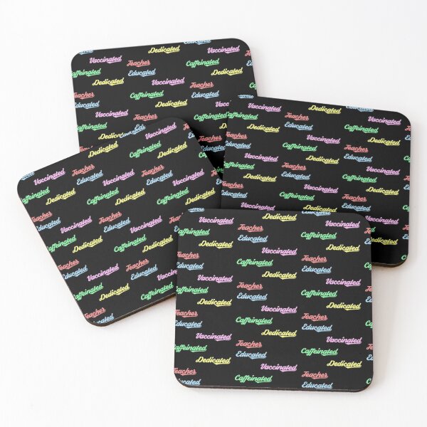 Item preview, Educated Vaccinated Caffeinated Dedicated Teacher Sticker Pack designed and sold by kickwear-com.