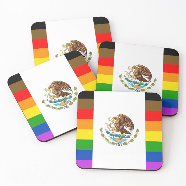 Item preview, Mexican Flag LGBTQ Rainbow designed and sold by LGBTQcountries.