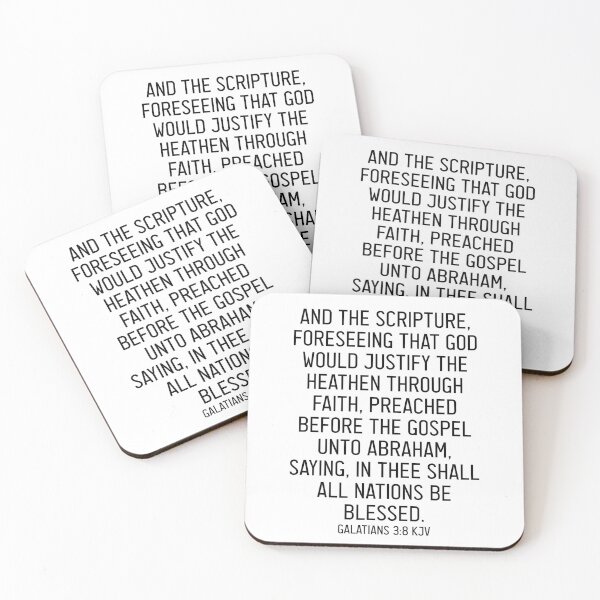 Item preview, Galatians 3:8 KJV designed and sold by Logosdesignshop.