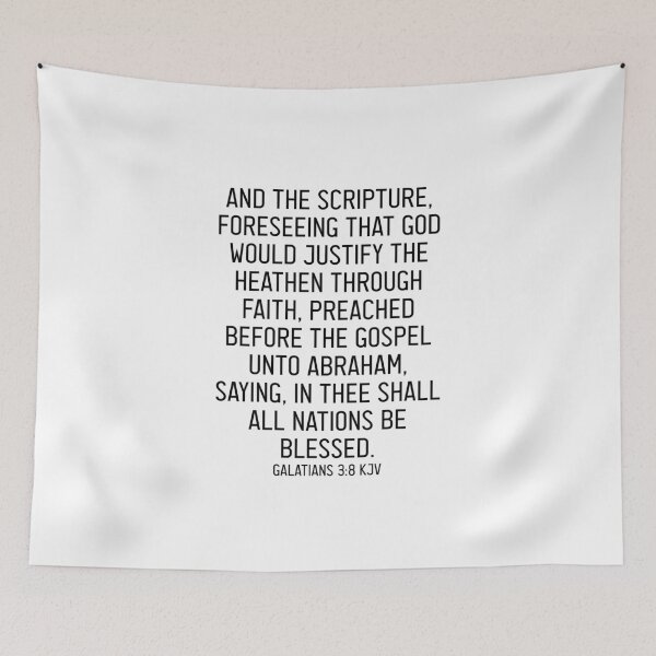 Item preview, Galatians 3:8 KJV designed and sold by Logosdesignshop.
