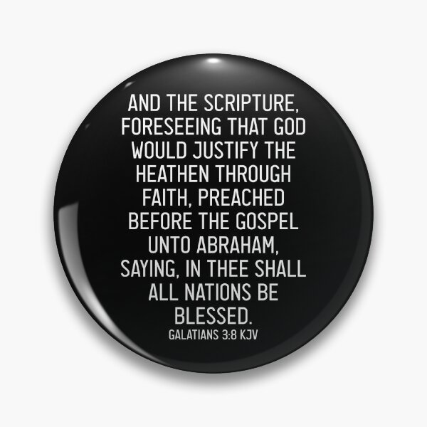 Item preview, Galatians 3:8 KJV designed and sold by Logosdesignshop.