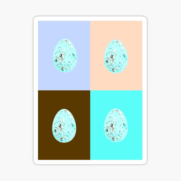 The Mottled Robins Egg Sticker
