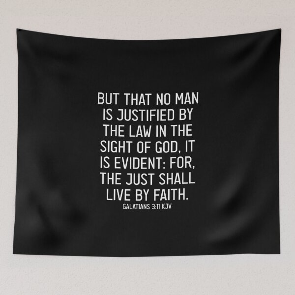 Item preview, Galatians 3:11 KJV designed and sold by Logosdesignshop.
