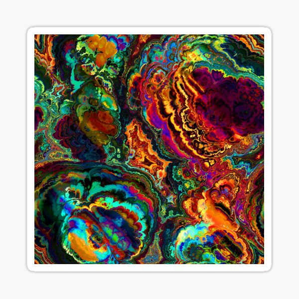 Item preview, Colorful Abstract enamel colors design designed and sold by Art by Lilia.