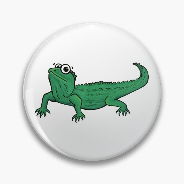 Item preview, Cute NZ Tuatara - clock ft. Te Reo Maori numbers designed and sold by Adrienne Body.