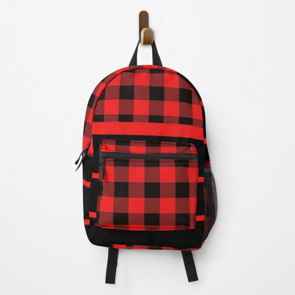 Item preview, Red Black Buffalo Plaid & Stripes designed and sold by Tamas Das.