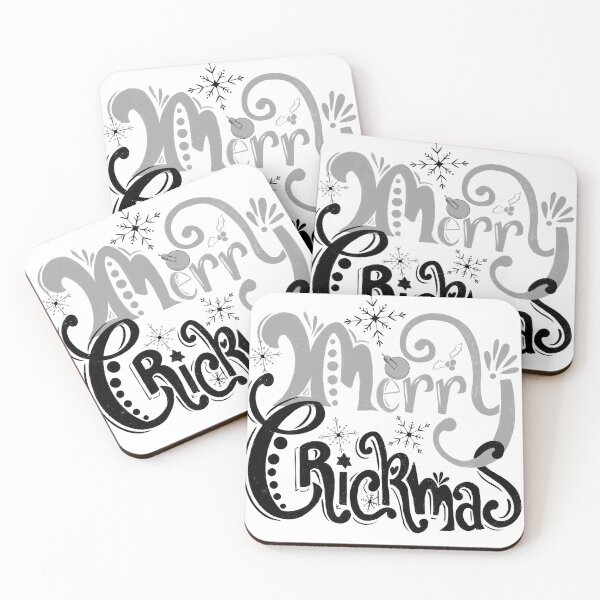 Item preview, Merry Crickmas - typographic version designed and sold by EmilieZaenker.