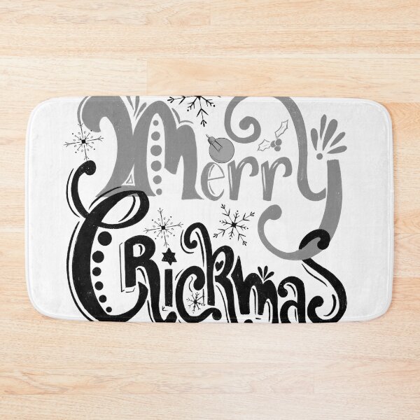Item preview, Merry Crickmas - typographic version designed and sold by EmilieZaenker.
