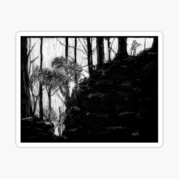 Sun Through Trees Sticker