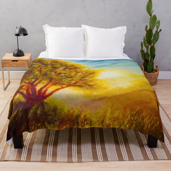 Item preview, Long shadows of golden hour - pastel painting designed and sold by Red Witch Art.
