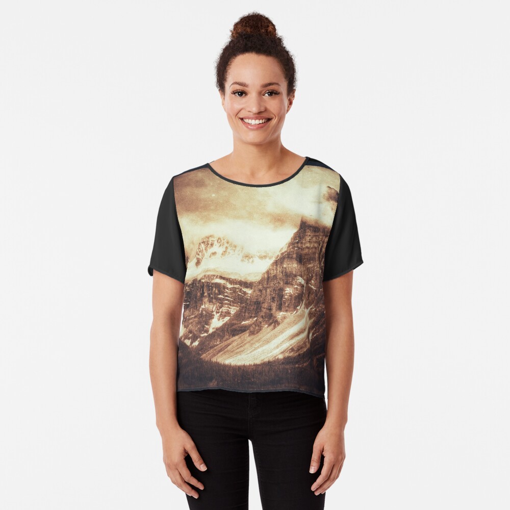 Snow On The Sea Floor Chiffon Top