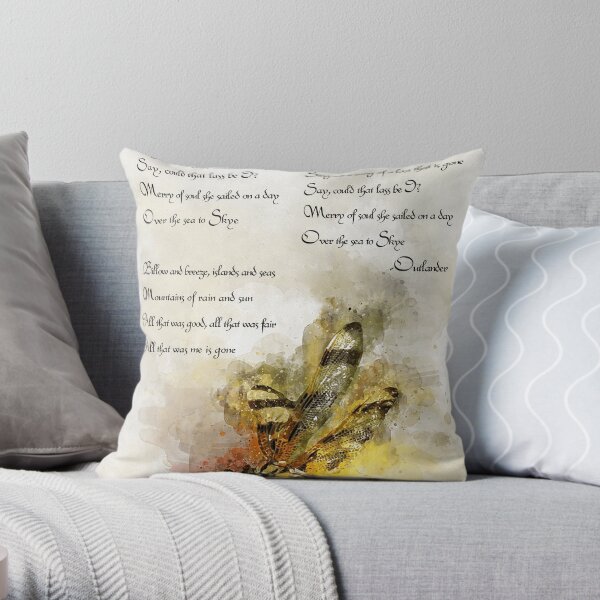 Skye Boat Song Throw Pillow