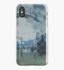 Claude Monet - Arrival of the Normandy Train Gare Saint-Lazare iPhone Case
