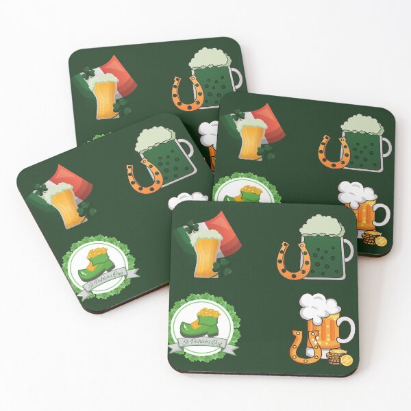 Item preview, St. Patricks Day Drinking Party - Green And Golden Beer designed and sold by Ellisen Prints.