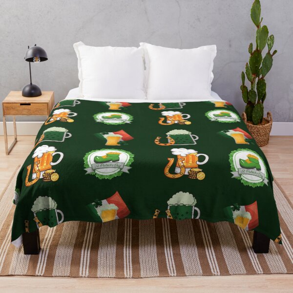 Item preview, St. Patricks Day Drinking Party - Green And Golden Beer designed and sold by Ellisen Prints.