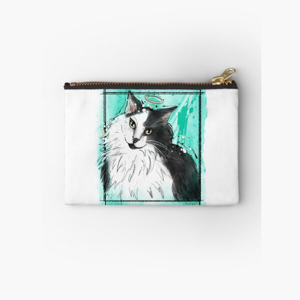 Item preview, Black and White Cat - Digital Watercolor designed and sold by Chrissy Hoff Hudson.