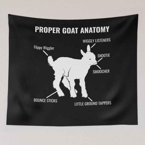 Item preview, Proper Goat Anatomy Cute Animal Lover designed and sold by RyanMoller.