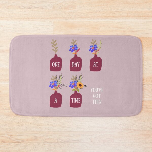 Item preview, One Day at a Time | Inspirational Goal Chaser designed and sold by WildChildSays.