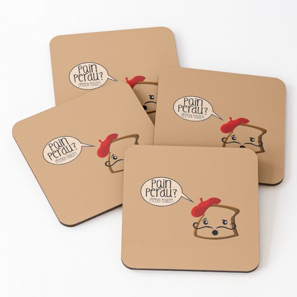 Item preview, Pain Perdu? (French Toast?) (on dark tan) designed and sold by PawsitiveMum.