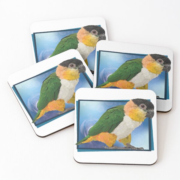 Item preview, black headed caique designed and sold by obscurite.