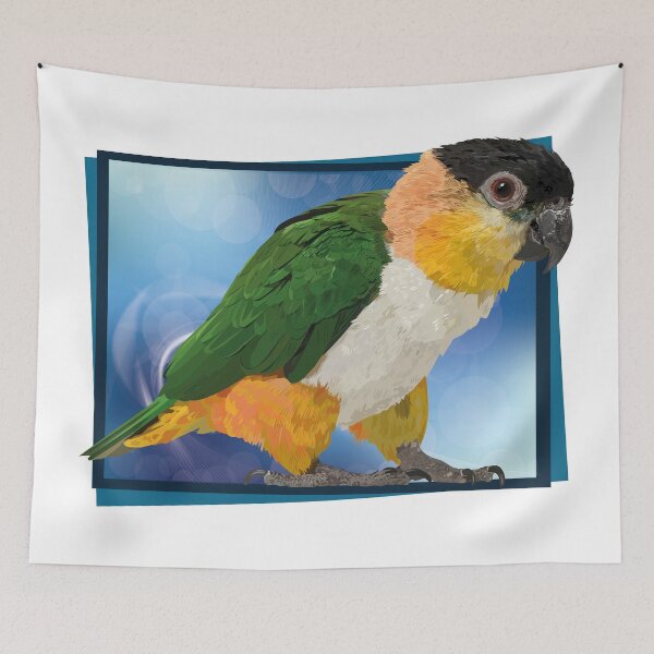 Item preview, black headed caique designed and sold by obscurite.