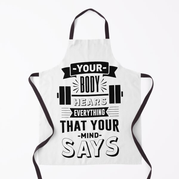 Item preview, Your Body Hears Everything That Your Mind Says - Gym Motivational Quote designed and sold by RUCZENO.