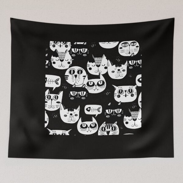Item preview, Tuxedo Cat Unisex   With Nose Wire - Adult and Kid  designed and sold by Art10Shop.