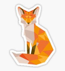 Geometric Fox Sticker