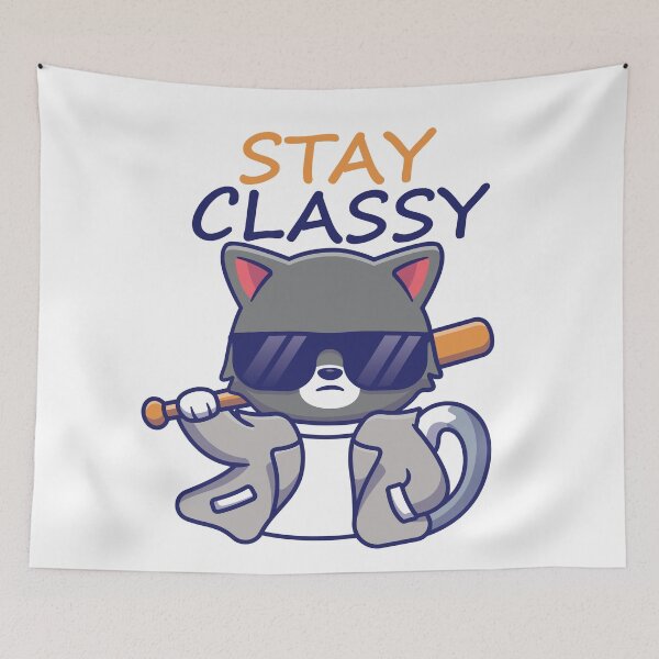 Item preview, stay classy  cat Essential T-Shirt designed and sold by Artezia.