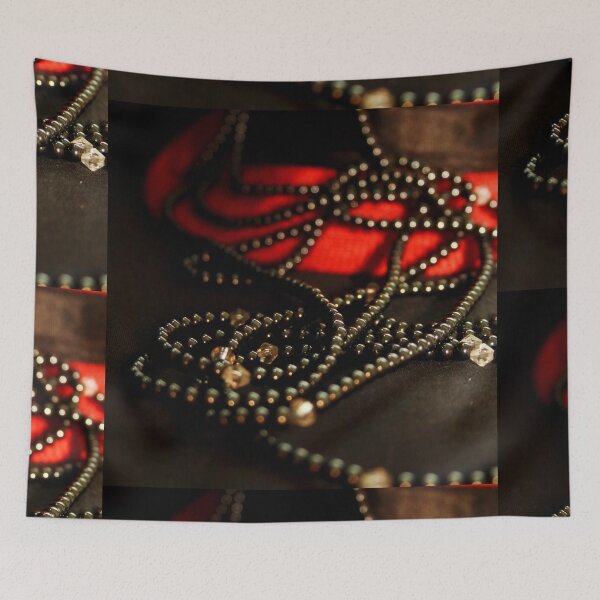 Item preview, Beads on red designed and sold by Lee's Place.