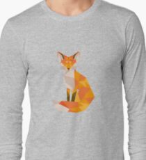 Geometrischer Fuchs Langarmshirt