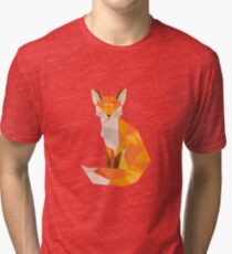 Geometrischer Fuchs Vintage T-Shirt