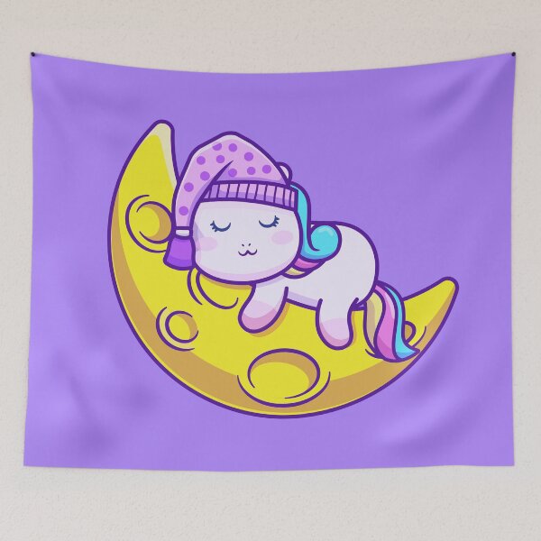 Item preview, Unicorn Dreaming on Moon designed and sold by grofith22.