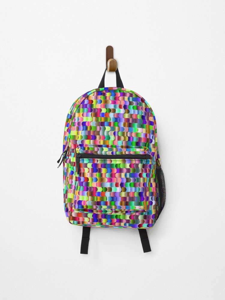 Thumbnail 1 of 3, Backpack, Colorful Mosaic Pattern designed and sold by Ayadsan.