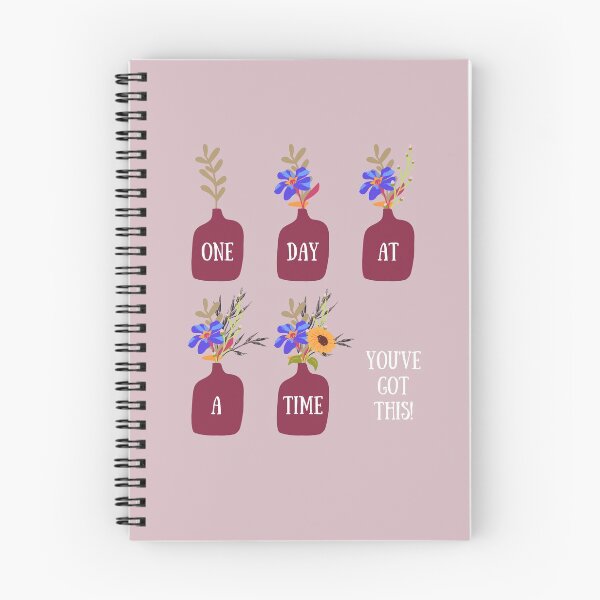 Item preview, One Day at a Time | Inspirational Goal Chaser designed and sold by WildChildSays.
