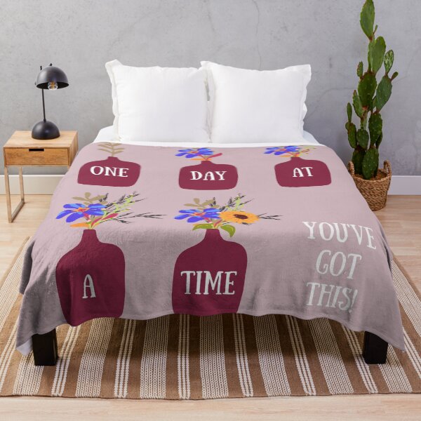 Item preview, One Day at a Time | Inspirational Goal Chaser designed and sold by WildChildSays.