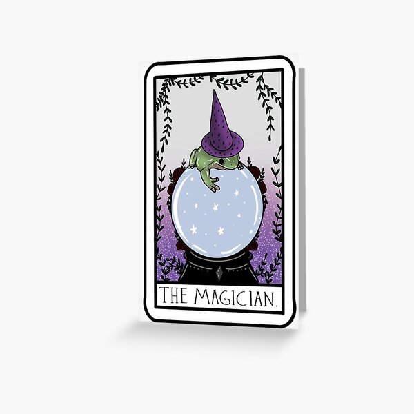 Frog Tarot Greeting Card