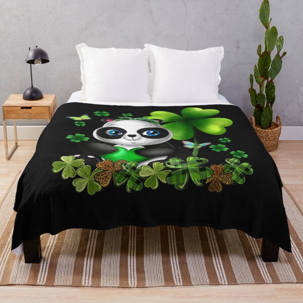 Item preview, Girls St Patricks Day Panda Kid's Cute Dinosaur Shamrock T-Shirt designed and sold by Lukifo-Caster.