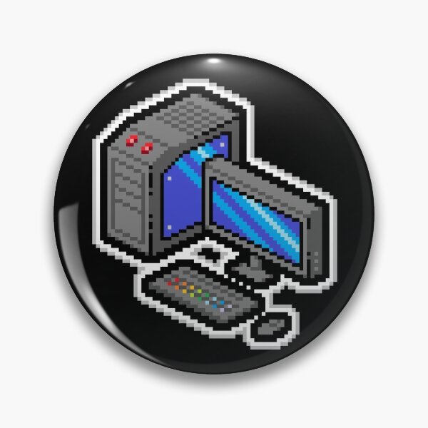 Item preview, Gaming PC Black Blue - Pixel Art designed and sold by Alex Garcia.