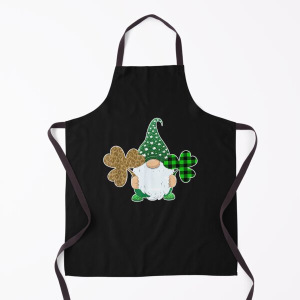 Item preview, Gnome Holding Heart Shamrock Leopard Plaid St Patrick's Day T-Shirt designed and sold by Lukifo-Caster.