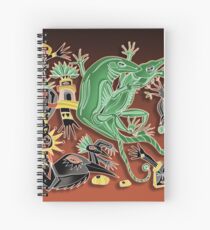 Cuaderno de espiral danza de los geckos
