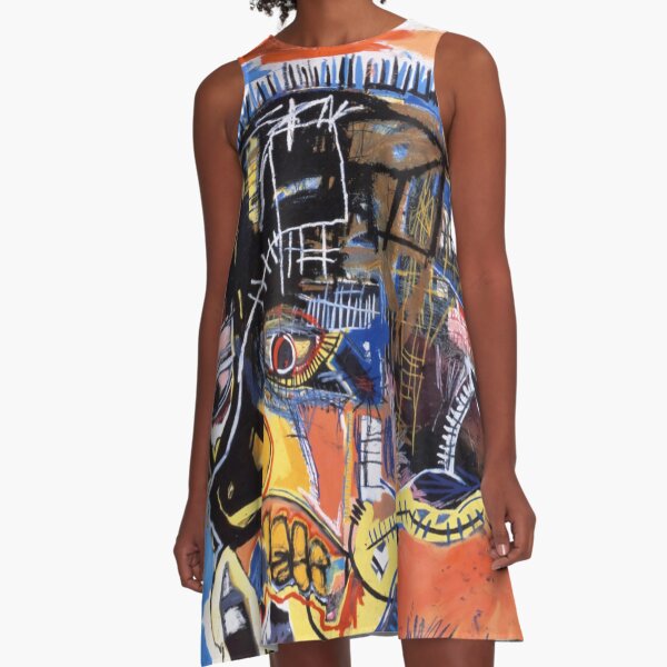 best seller basquiat untitled skull A-Line Dress