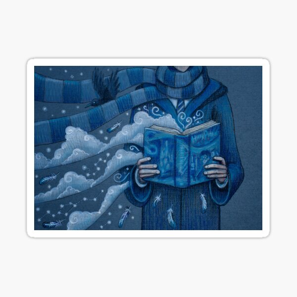 Books magic blue Sticker