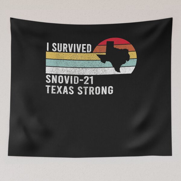 Item preview, I Survived Snovid-21 Texas Strong - Vintage Retro Design T-Shirt designed and sold by Lukifo-Caster.