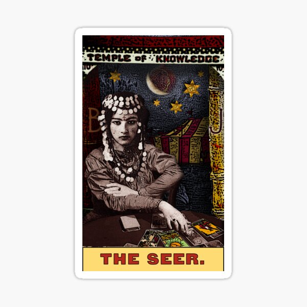 The Seer: from the Tarot of the Zirkus Mägi Sticker