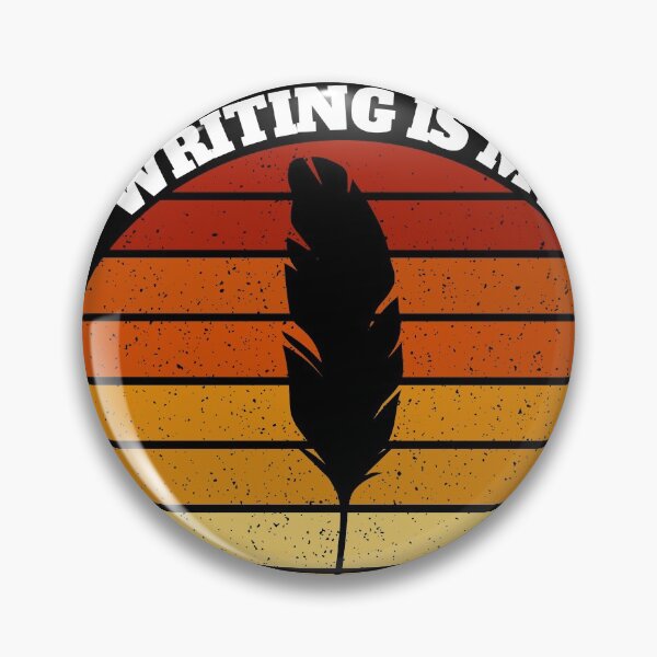 Item preview, Writing Is My Therapy Retro Vintage Sunset designed and sold by Salvadax.