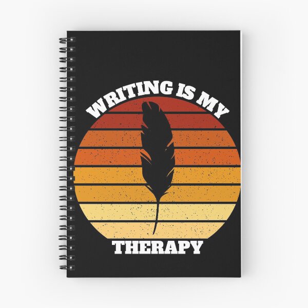 Item preview, Writing Is My Therapy Retro Vintage Sunset designed and sold by Salvadax.