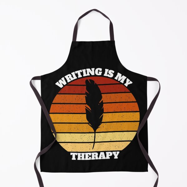 Item preview, Writing Is My Therapy Retro Vintage Sunset designed and sold by Salvadax.